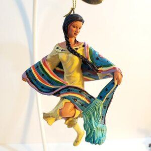 Ashton Drake Galleries Fancy Shawl Dancers Collection Burst Of Color Ornament